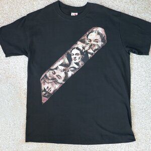Rare Vintage Frida Kahlo Mexican Painter Artist Skater Hip Hop Graphic T-Shirt L